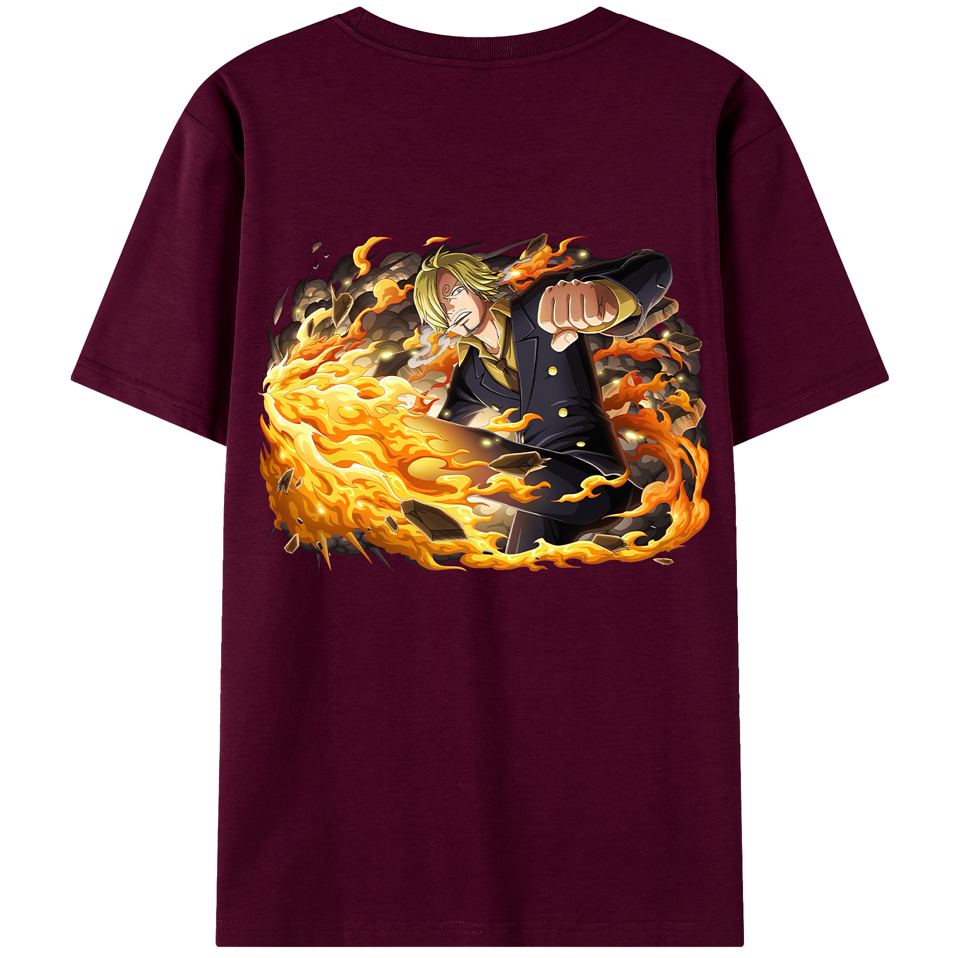 （画像用） ワンピース サンジ ONE PIECE Sanji レディース半袖Tシャツ(バックプリント)